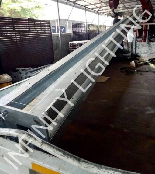 งานเสาเหลี่ยม 5"×5" สูง 8 เมตร ไม่มีกิ่งปลาย 2" ชุบกัลวาไนซ์ - Image 6