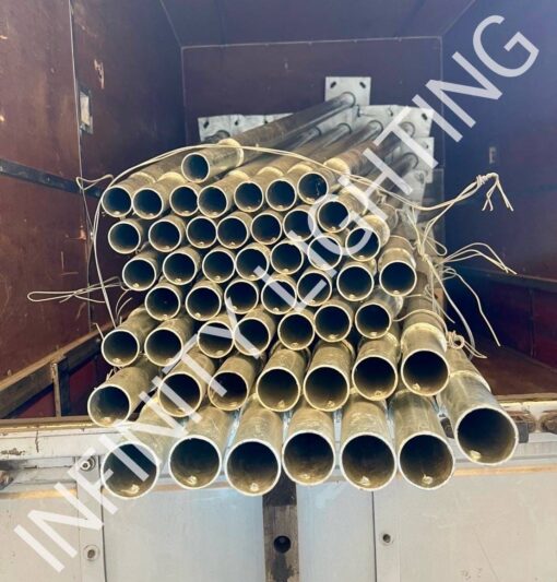 งานเสาไฟถนน สูง 4 เมตร กิ่งเดี่ยวเชื่อมลดปลาย 1.5" ชุบกัลวาไนซ์ - Image 4