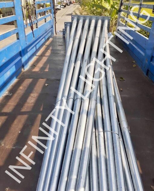 งานเสาไฟถนน สูง 6 เมตร กิ่งเดี่ยว ชุบกัลวาไนซ์ - Image 7