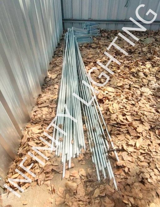 งานเสาไฟถนน สูง 6 เมตร กิ่งเดี่ยวและกิ่งคู่ ชุบกัลวาไนซ์ - Image 2