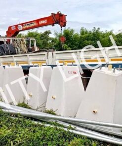 งานเสาไฟถนนสูง 9 เมตร กิ่งเดี่ยว ชุบกัลวาไนซ์ + ตอม่อขนาด 400×800×12000mm.