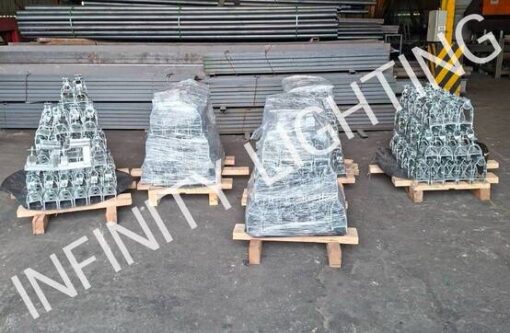 งานขาจับปรับได้ เหล็กรางน้ำ ชุบกัลวาไนซ์ - Image 2