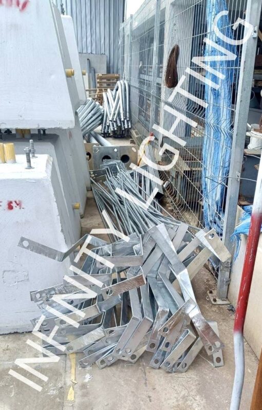 งานเสาไฟถนน สูง 6 เมตร กิ่งเดี่ยว ชุบกัลวาไนซ์ + กราวด์หรอด 5/8"×2.4m - Image 3
