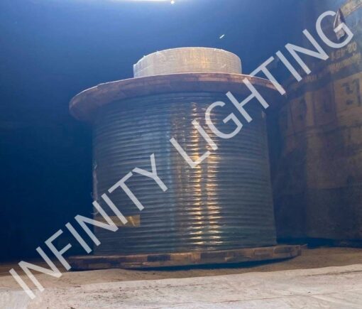 งานเสาไฟถนน สูง 9 เมตร กิ่งเดี่ยว ชุบกัลวาไนซ์ + โคมถนนหลังเต่า HPS 250W - Image 5