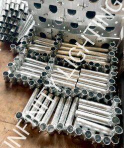 งานเสา post top และเสาพับได้ สูง 4 เมตร กิ่งเดี่ยว/คู่สั้น สั่งผลิตตามแบบลูกค้า