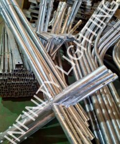 งานเสาโพสท็อป สูง 6 เมตร กิ่งเดี่ยวสั้น ชุบกัลวาไนซ์ และ งานเสาโพสท็อป สูง 8 เมตร