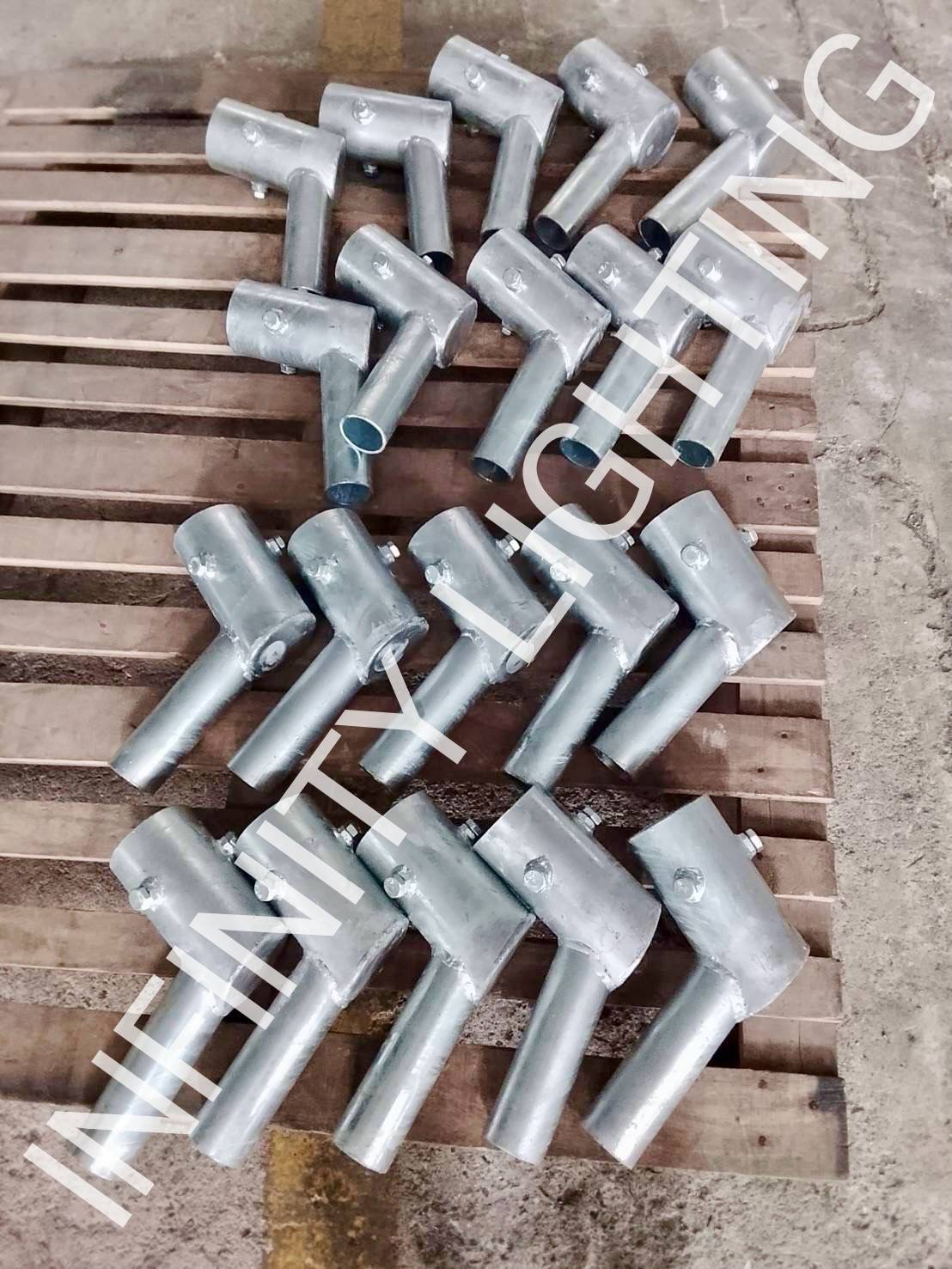 งานเสากลม 4" สูง 6 เมตร กิ่งเดี่ยว 1.5" ชุบกัลวาไนซ์ - Image 4