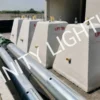 งานเสาเตเปอร์ สูง 6.7 เมตร ไม่มีกิ่ง ชุบกัลวาไนซ์ พร้อมตอม่อฐานราก 400x800x800mm. ระยะน็อต 250mm. 