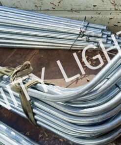 งานเสาไฟถนน สูง 6 เมตร กิ่งเดี่ยว ชุบกัลวาไนซ์